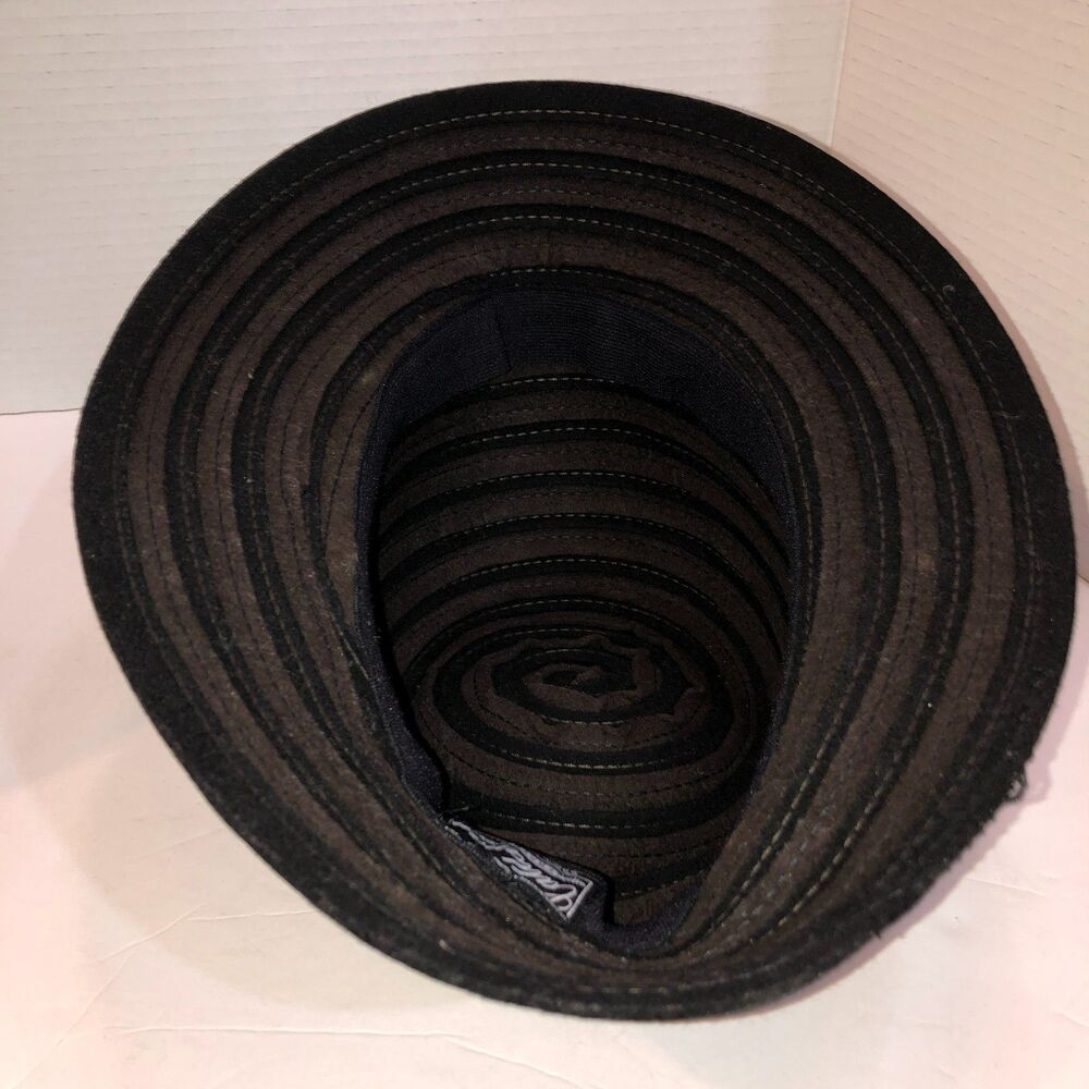 Vintage Callanan Chapeaux Pret a Porter Wool Blend Floppy Bucket Hat Black Brown - Picture 5 of 8